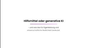 thumbnail of medium Hilfsmittel oder generative KI?